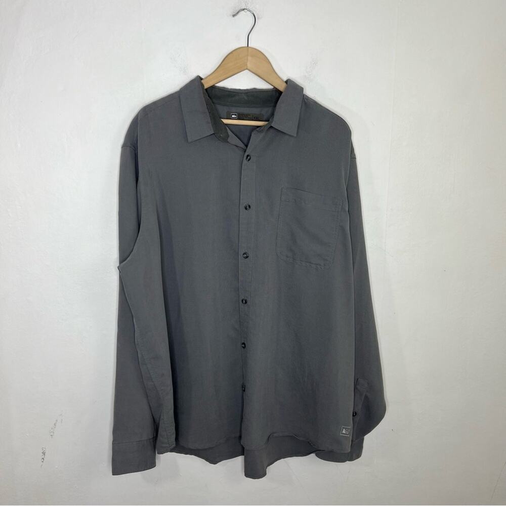 REI Gray Outdoor Button Up Mens Shirt Size XXL
